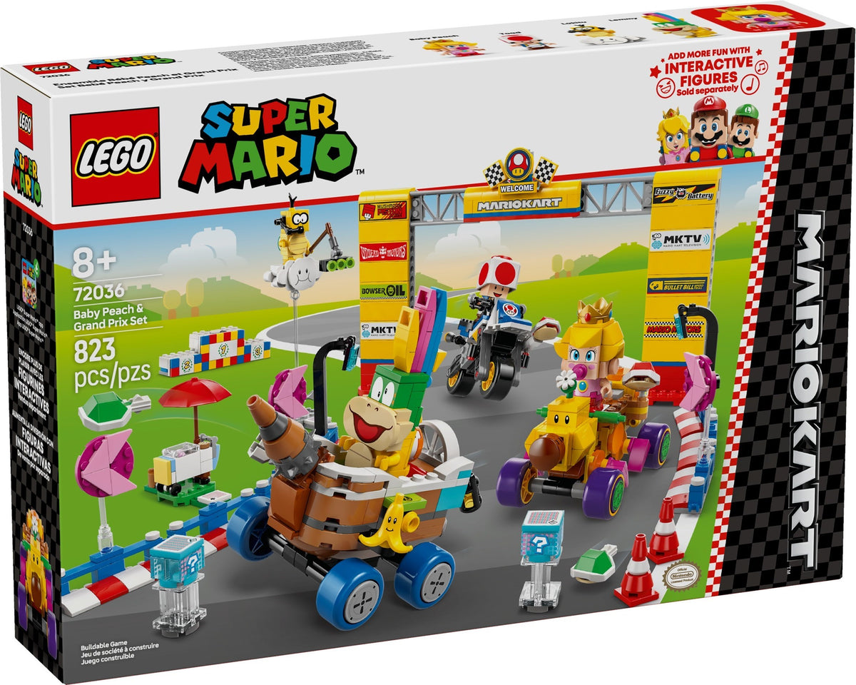 LEGO Super Mario 72036 Mario Kart – Baby Peach & Grand Prix–Set