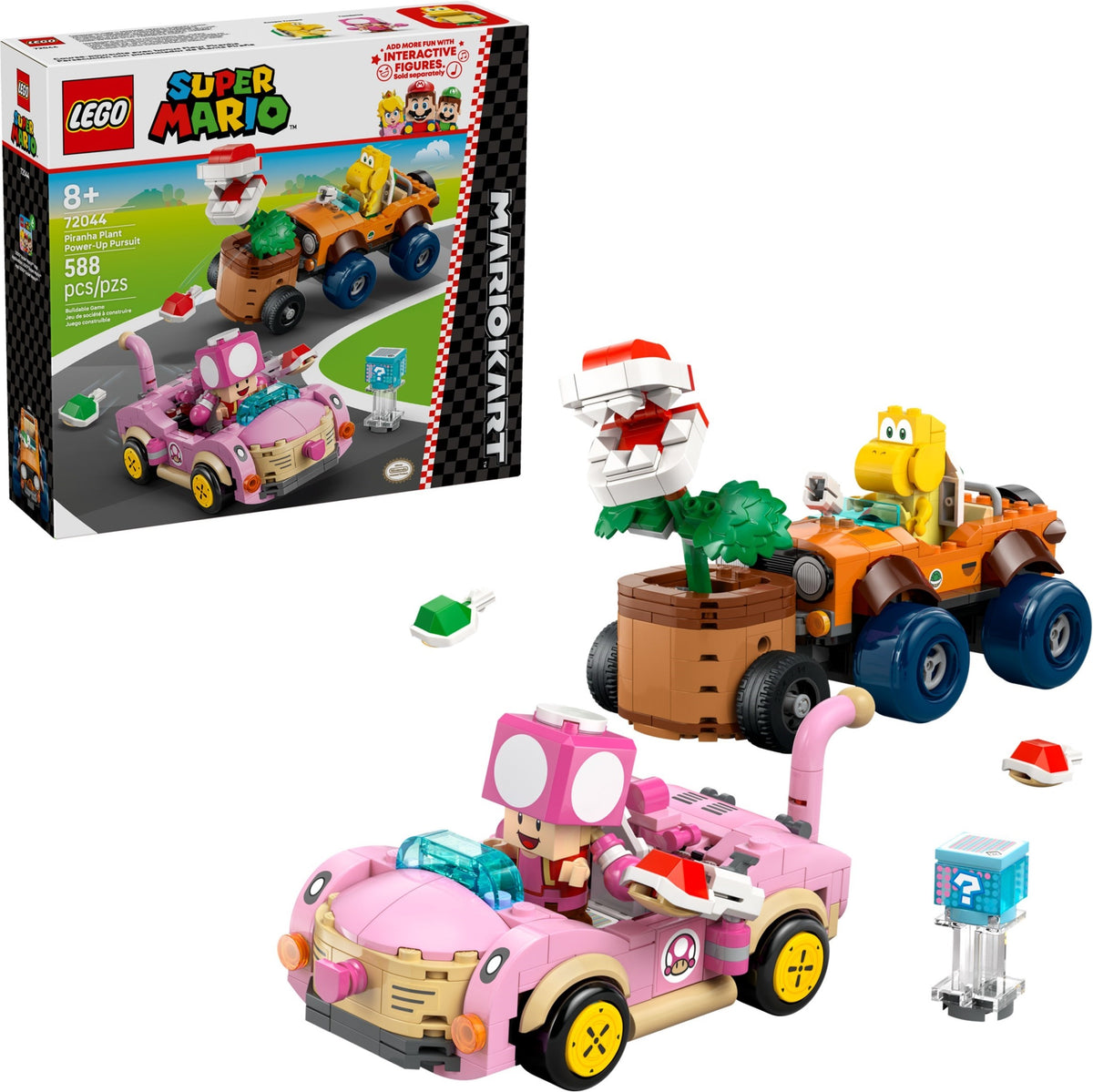LEGO Super Mario 72044 Mario Kart – Power-Up-Jagd mit Piranha-Pflanzen