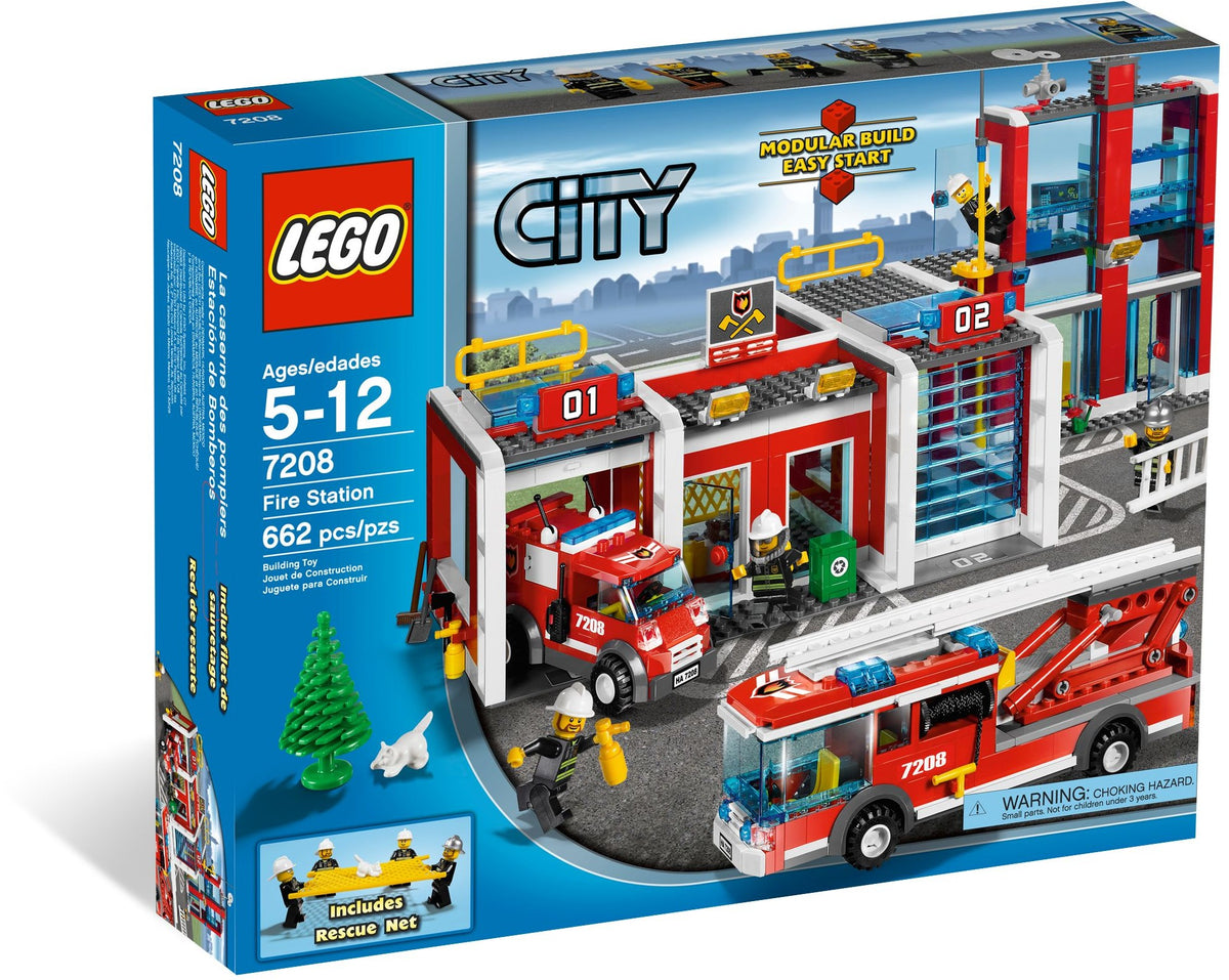 LEGO City 7208 Große Feuerwehr-Station