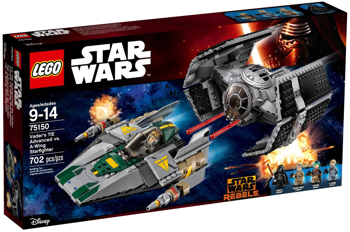 LEGO Star Wars 75150 Vader&#39;s TIE Advanced vs. A-Wing Starfighter