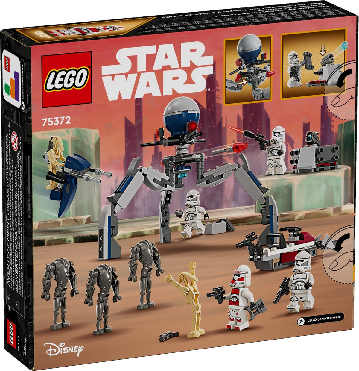 LEGO Star Wars 75372 Clone Trooper™ & Battle Droid™ Battle Pack