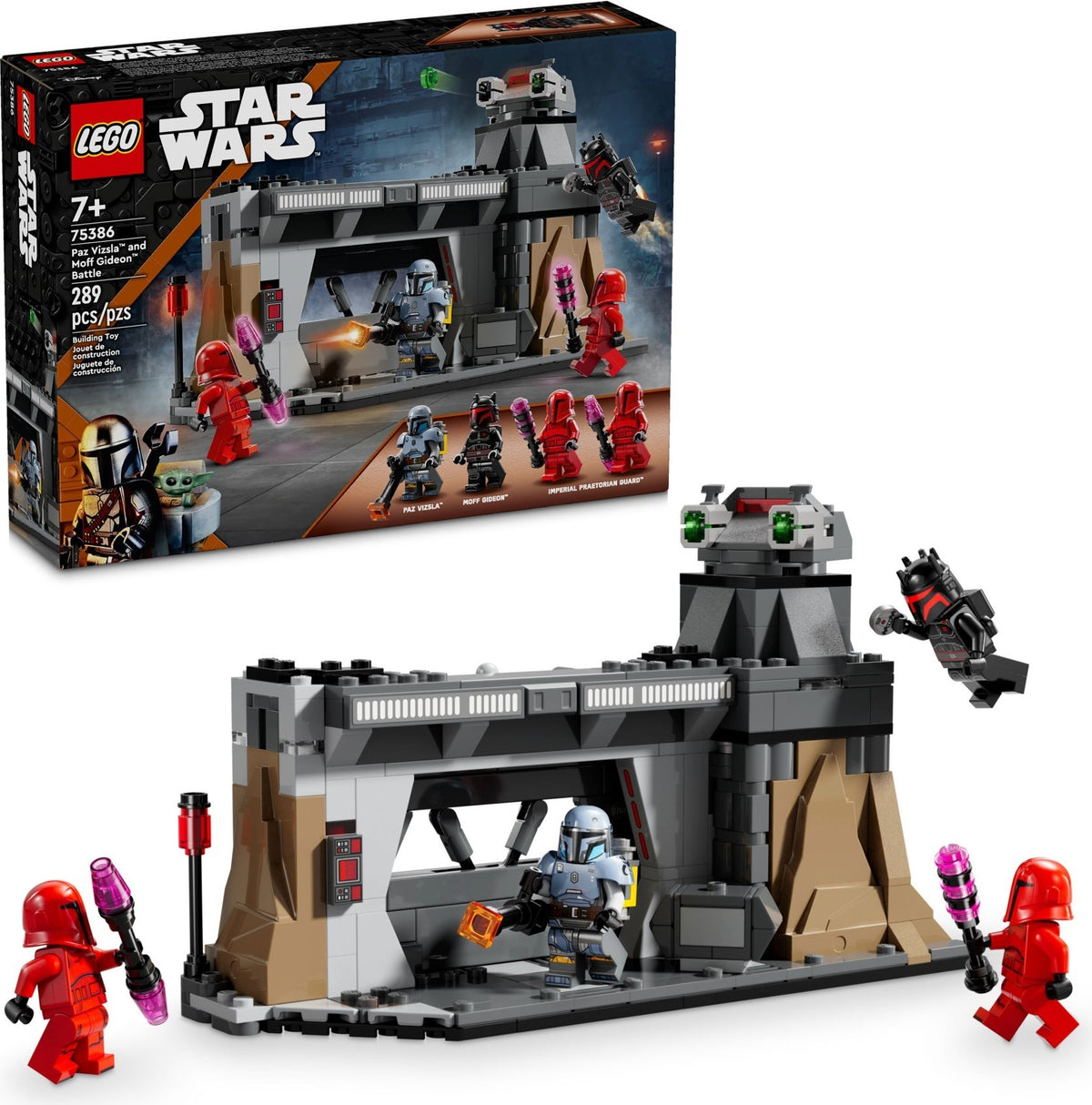 LEGO Star Wars 75386 Duell zwischen Paz Vizsla und Moff Gideon