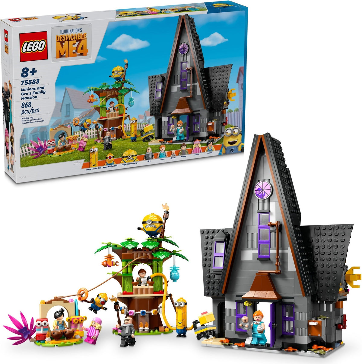 LEGO Minions Despicable Me 4 75583 Familienvilla von Gru und den Minions