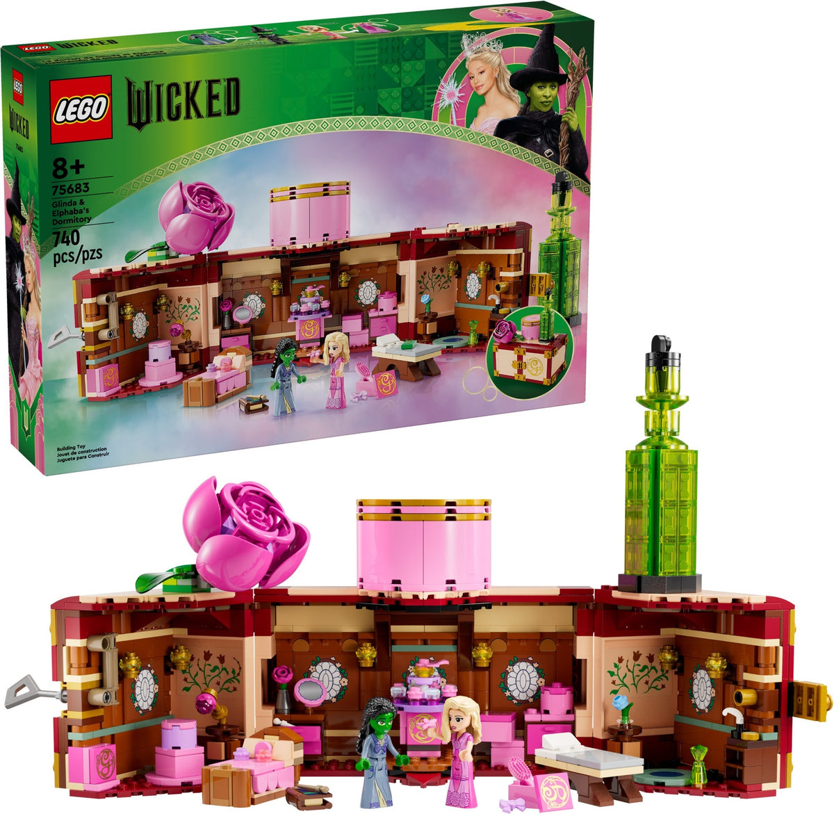 LEGO Wicked 75683 Glindas und Elphabas Schlafsaal