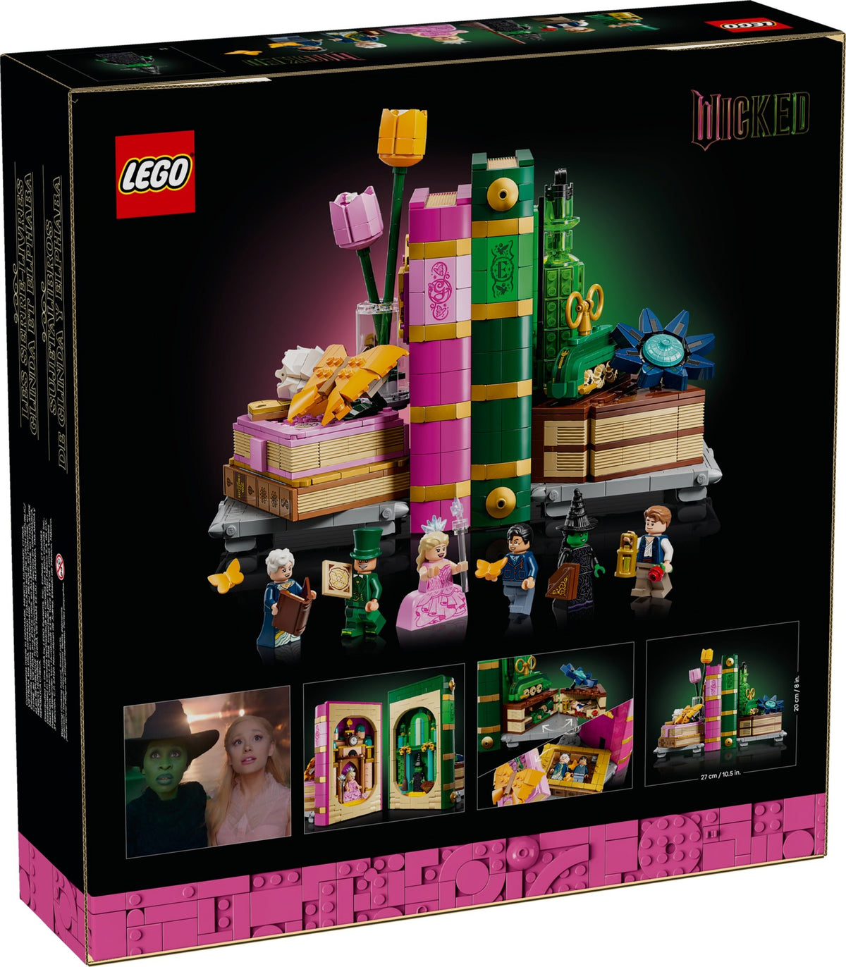 LEGO Wicked 75691 Glinda und Elphaba Bücherstützen