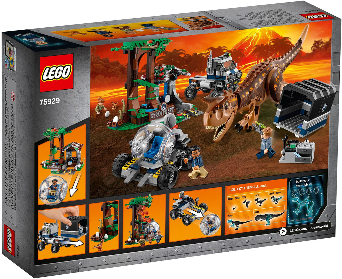 LEGO Jurassic World 75929 Carnotaurus - Flucht in der Gyrosphere