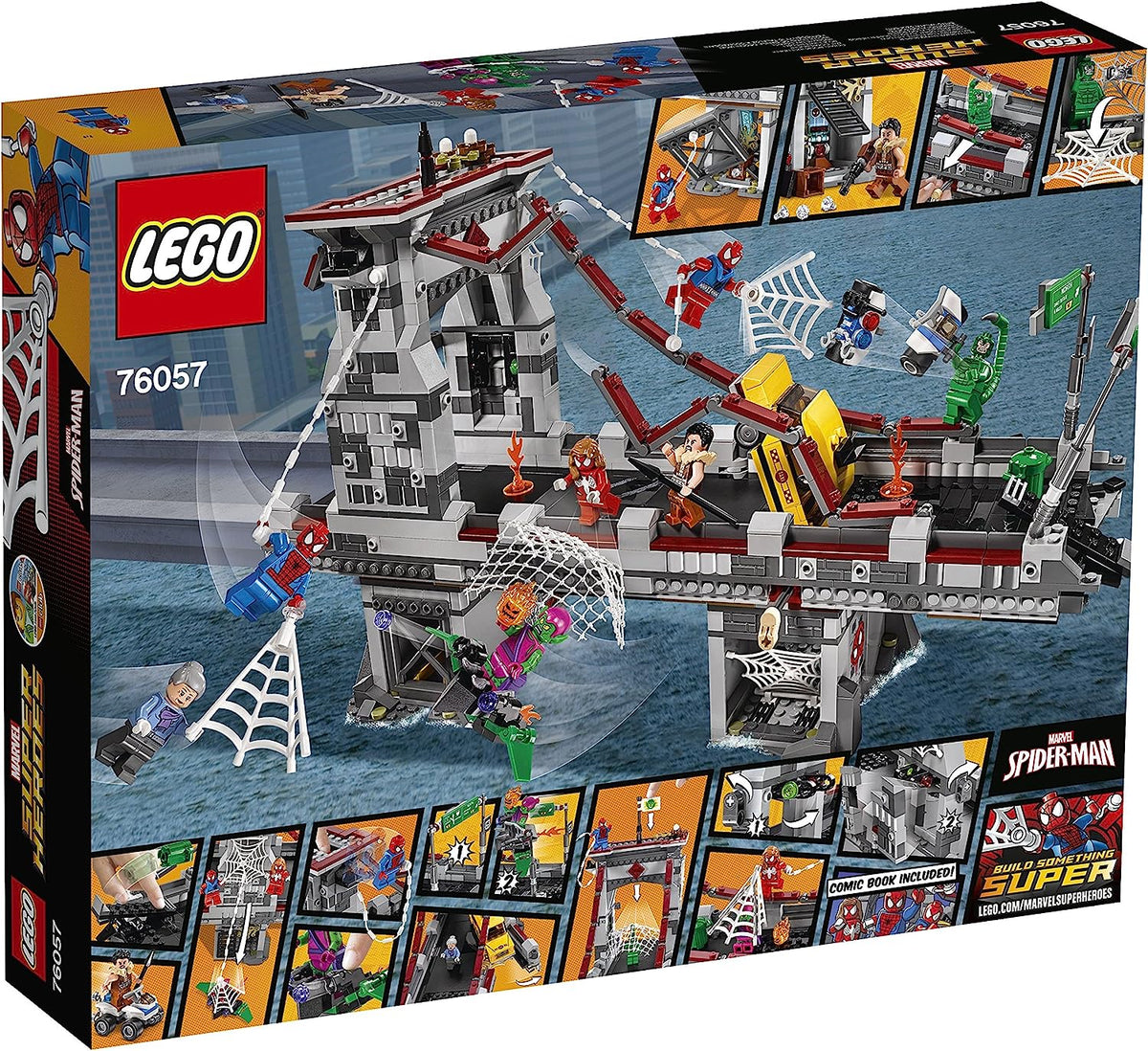 LEGO Marvel Super Heroes 76057 Spider-Man: Ultimatives Brückenduell der Web-Warriors