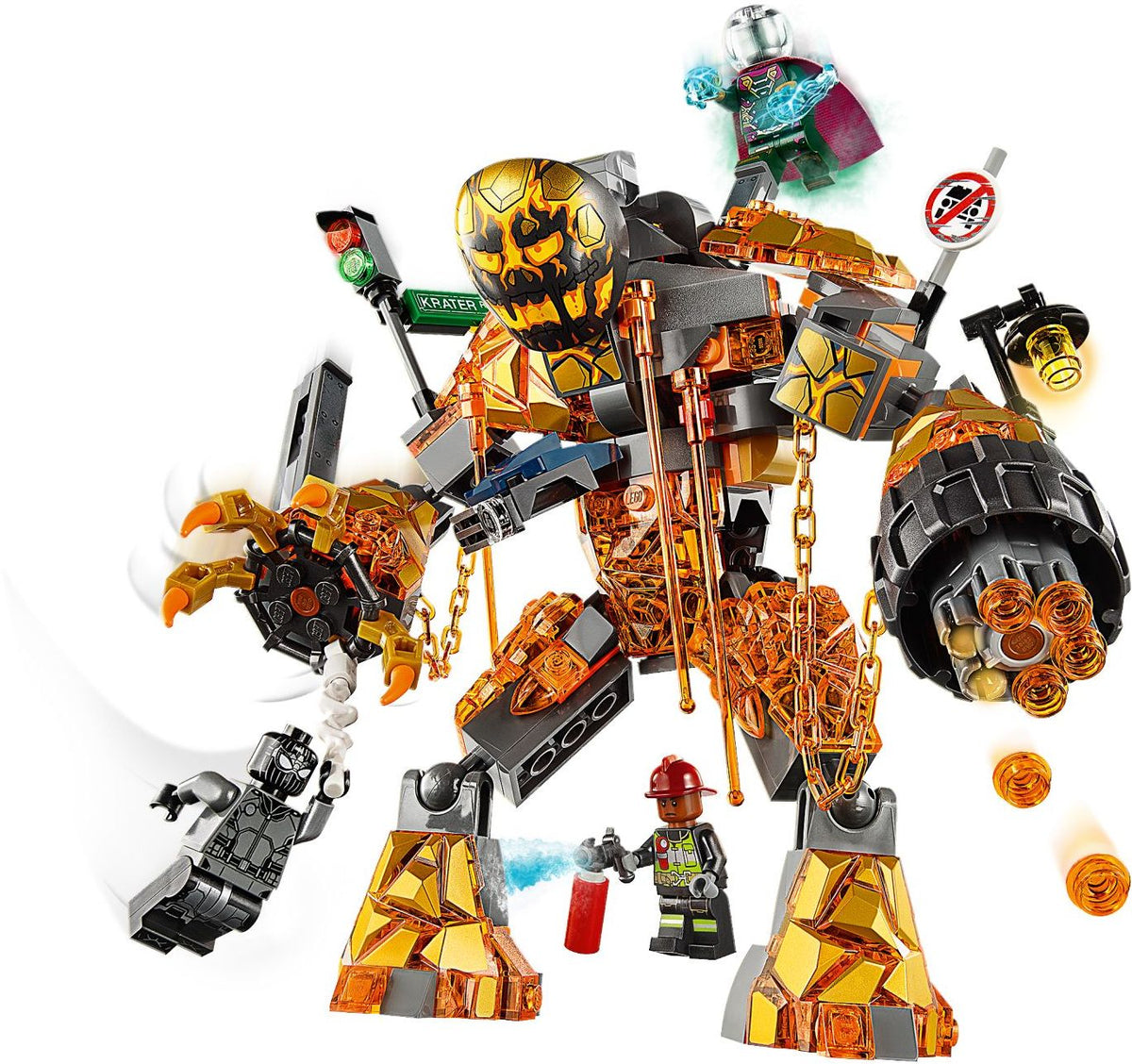 LEGO Marvel Super Heroes 76128 Duell mit Molten Man