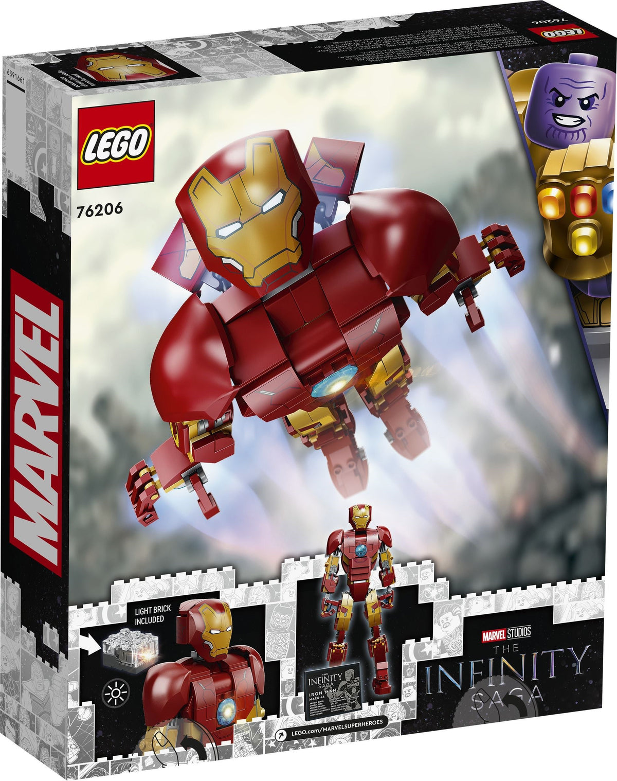 LEGO Marvel Super Heroes 76206 Iron Man Figur