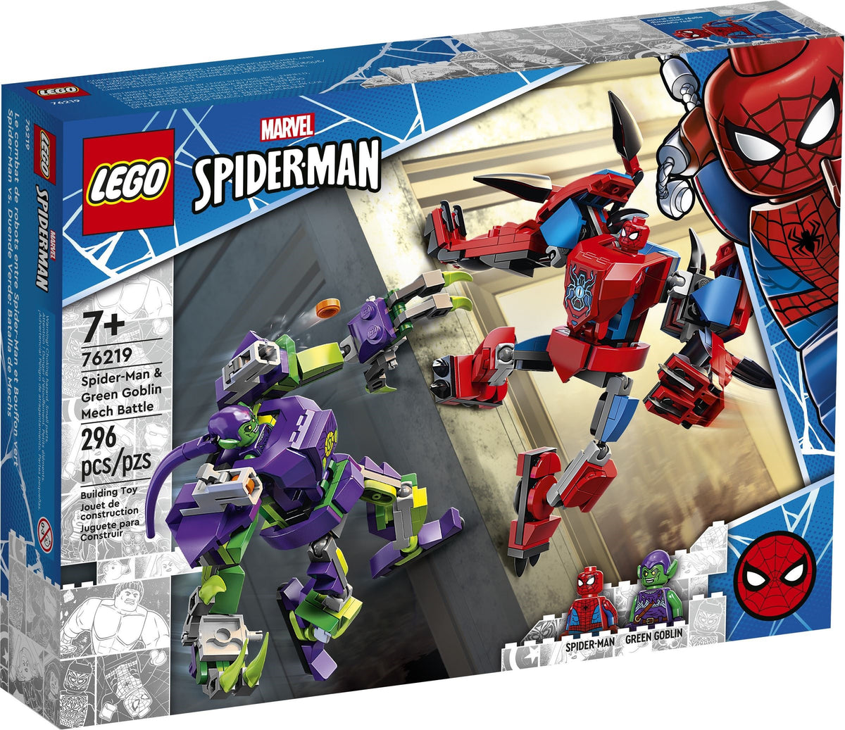 LEGO Marvel Super Heroes 76219 Spider-Mans und Green Goblins Mech-Duell