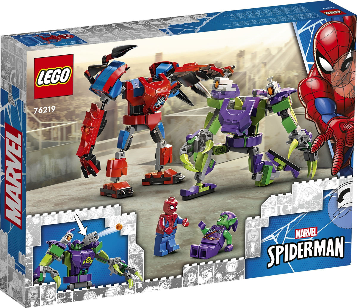 LEGO Marvel Super Heroes 76219 Spider-Mans und Green Goblins Mech-Duell