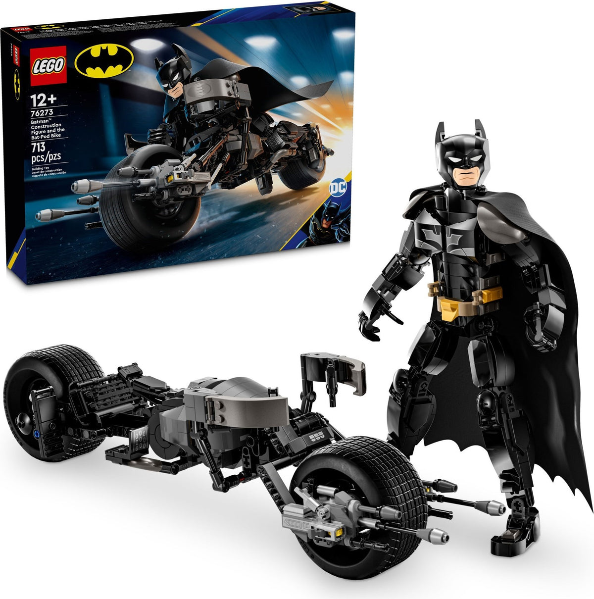 LEGO Marvel Super Heroes 76273 Batman™ Baufigur mit dem Batpod