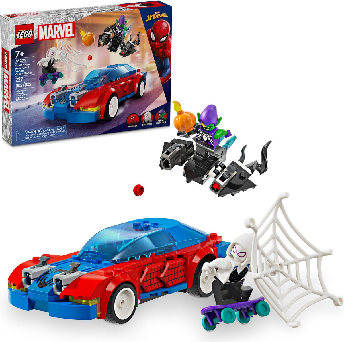 LEGO Marvel Super Heroes 76279 Spider-Mans Rennauto & Venom Green Goblin