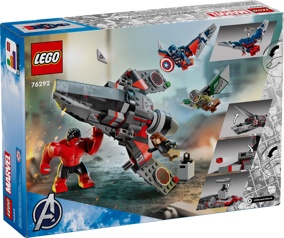 LEGO Marvel Super Heroes 76292 Showdown zwischen Captain America und Red Hulk