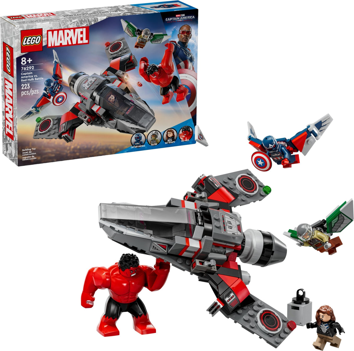 LEGO Marvel Super Heroes 76292 Showdown zwischen Captain America und Red Hulk