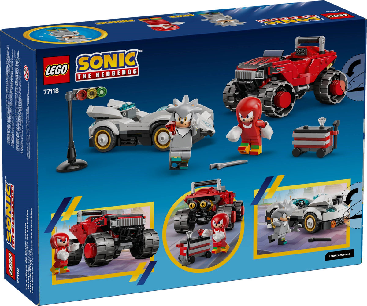 LEGO Sonic The Hedgehog 77118 Silvers Auto vs. Knuckles' Monstertruck