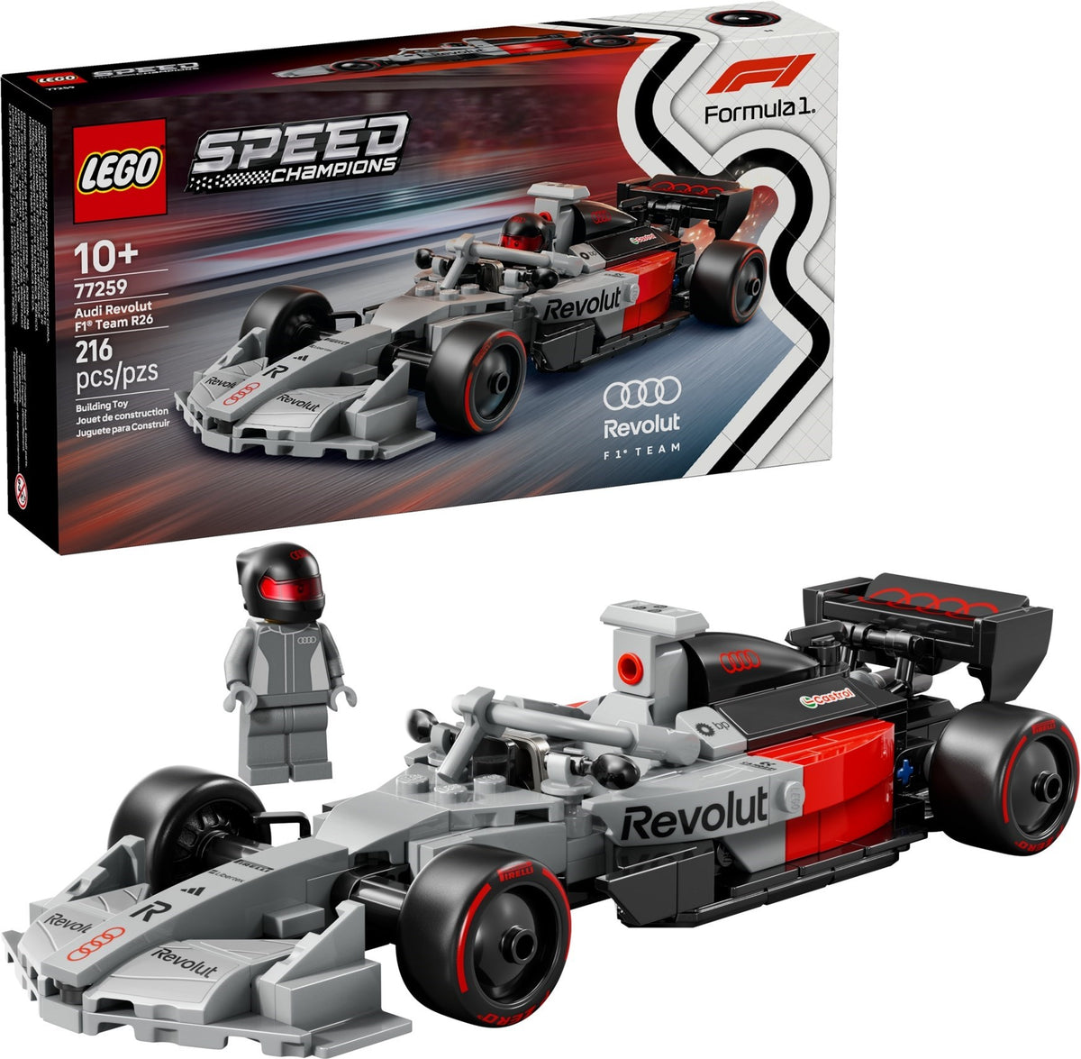 LEGO Speed Champions 77259 Audi Revolut F1 Team R26 Rennwagen