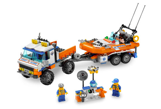 LEGO City 7726 Strand-Truck der Küstenwache mit Schnellboot