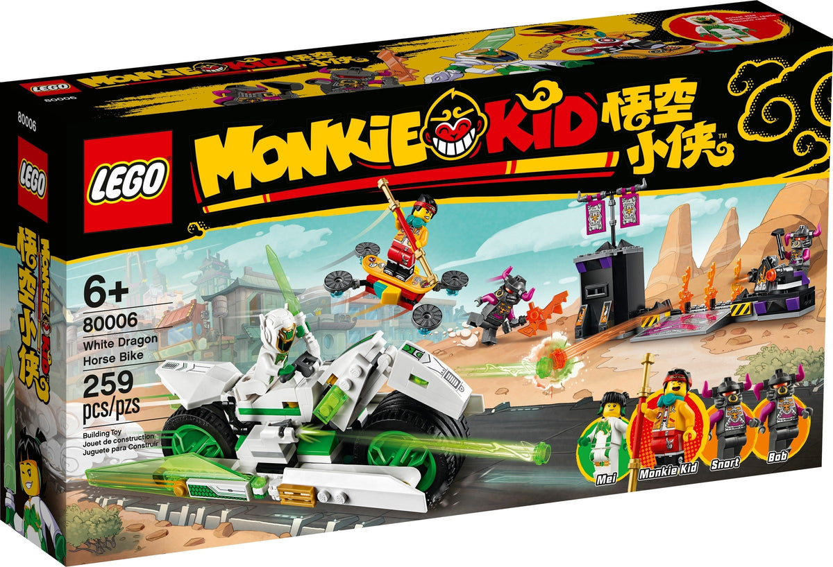 LEGO Monkie Kid 80006 Bike des weißen Drachenpferds