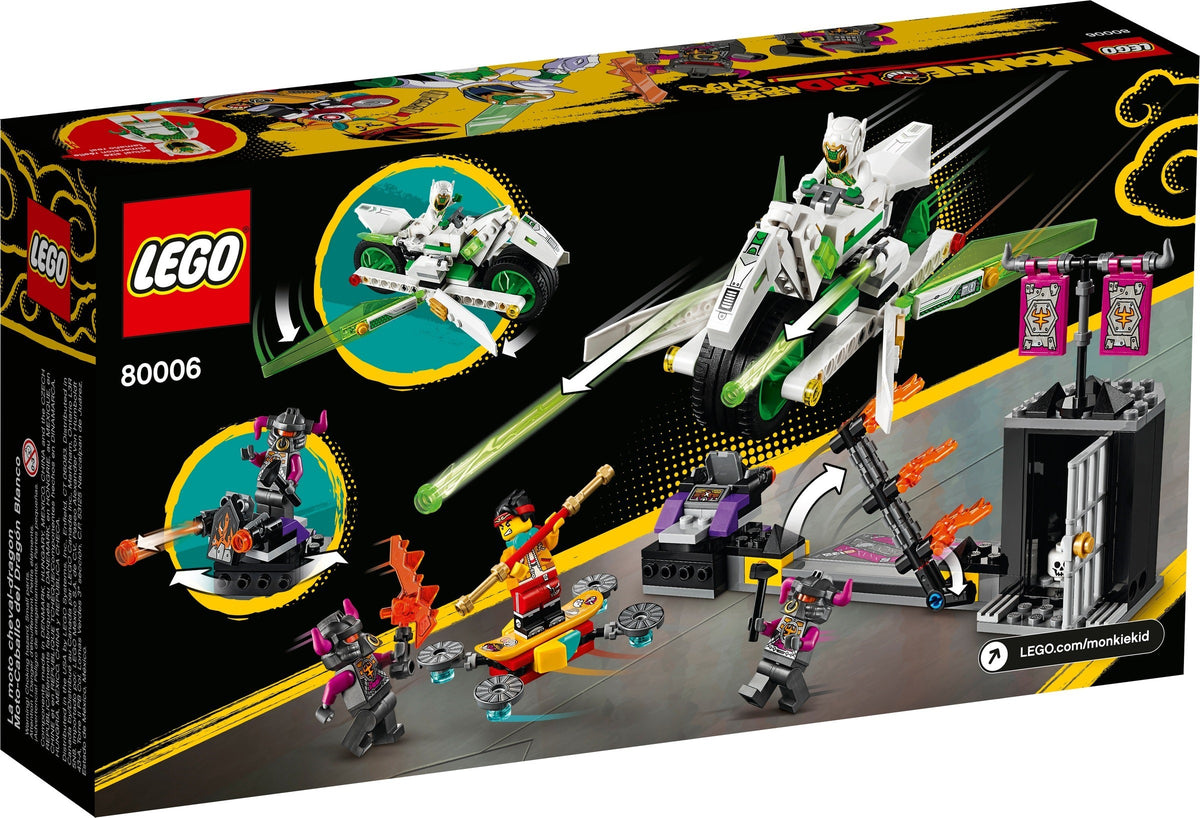 LEGO Monkie Kid 80006 Bike des weißen Drachenpferds