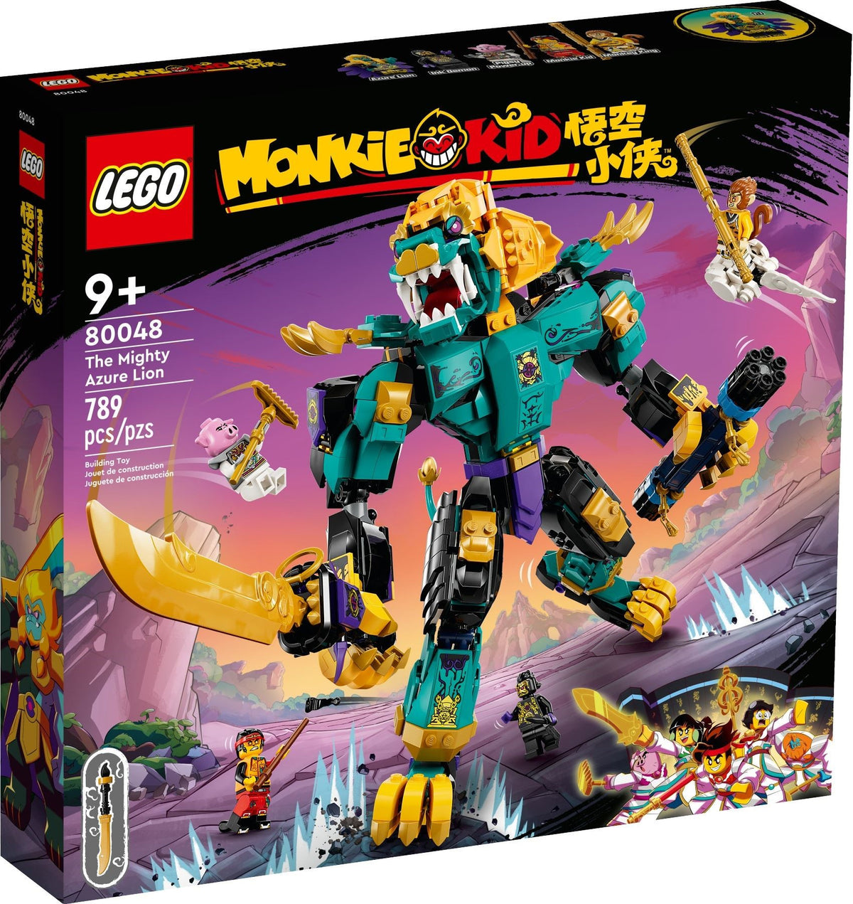 LEGO Monkie Kid 80048 Der mächtige Azure Lion