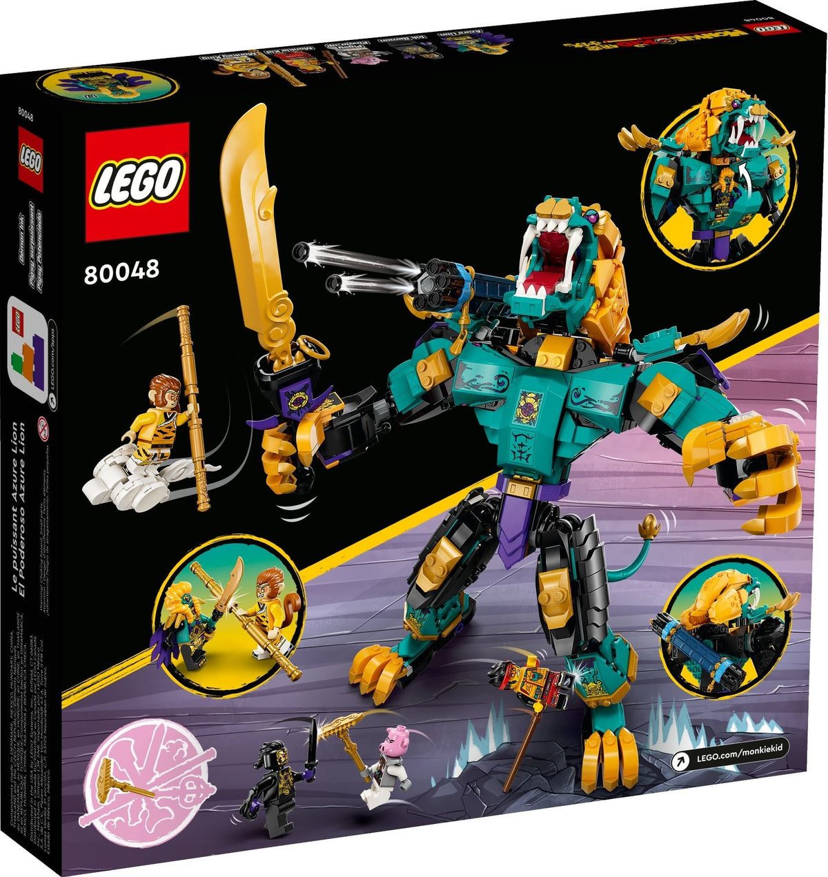 LEGO Monkie Kid 80048 Der mächtige Azure Lion