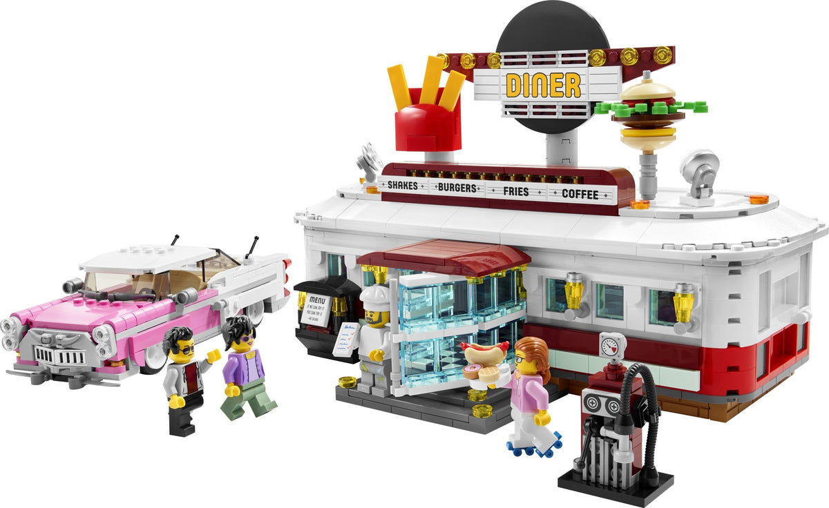 LEGO Bricklink 910011 Diner Restaurant aus den 1950er-Jahren