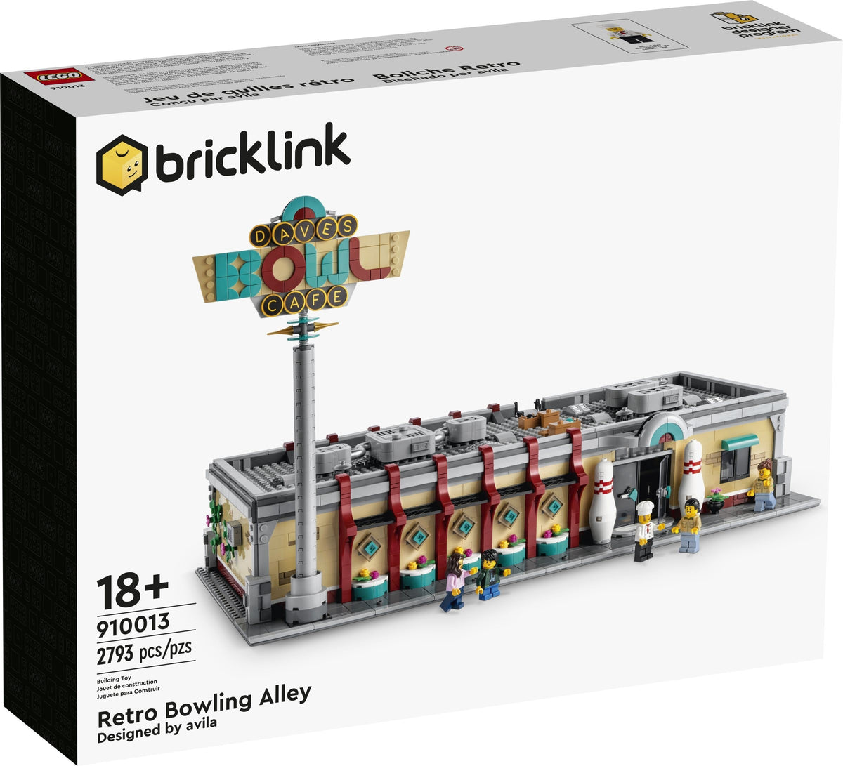 LEGO Bricklink 910013 Retro-Bowlingbahn