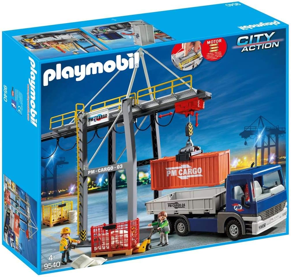 PLAYMOBIL 9540 City Action Elektrischer Verladekran mit LKW