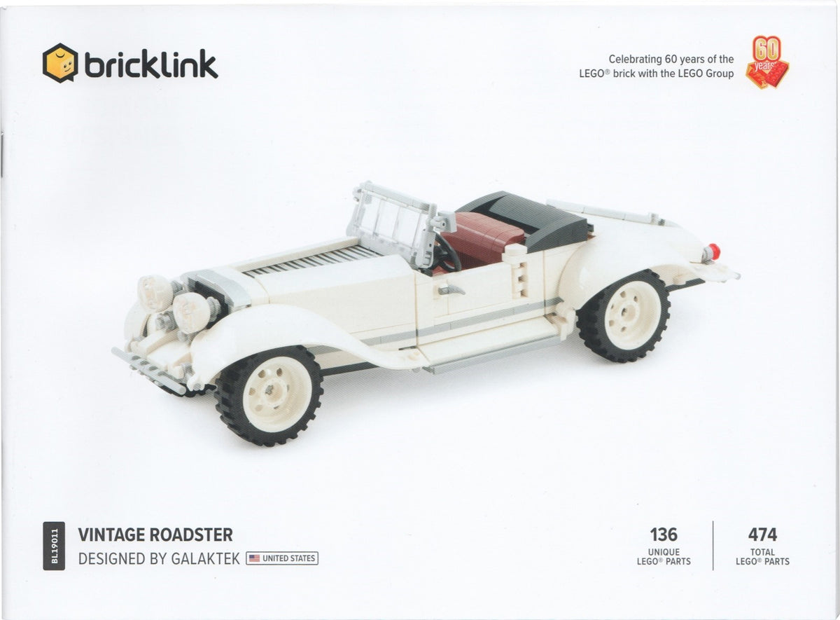 LEGO Bricklink BL19011 Vintage Roadster