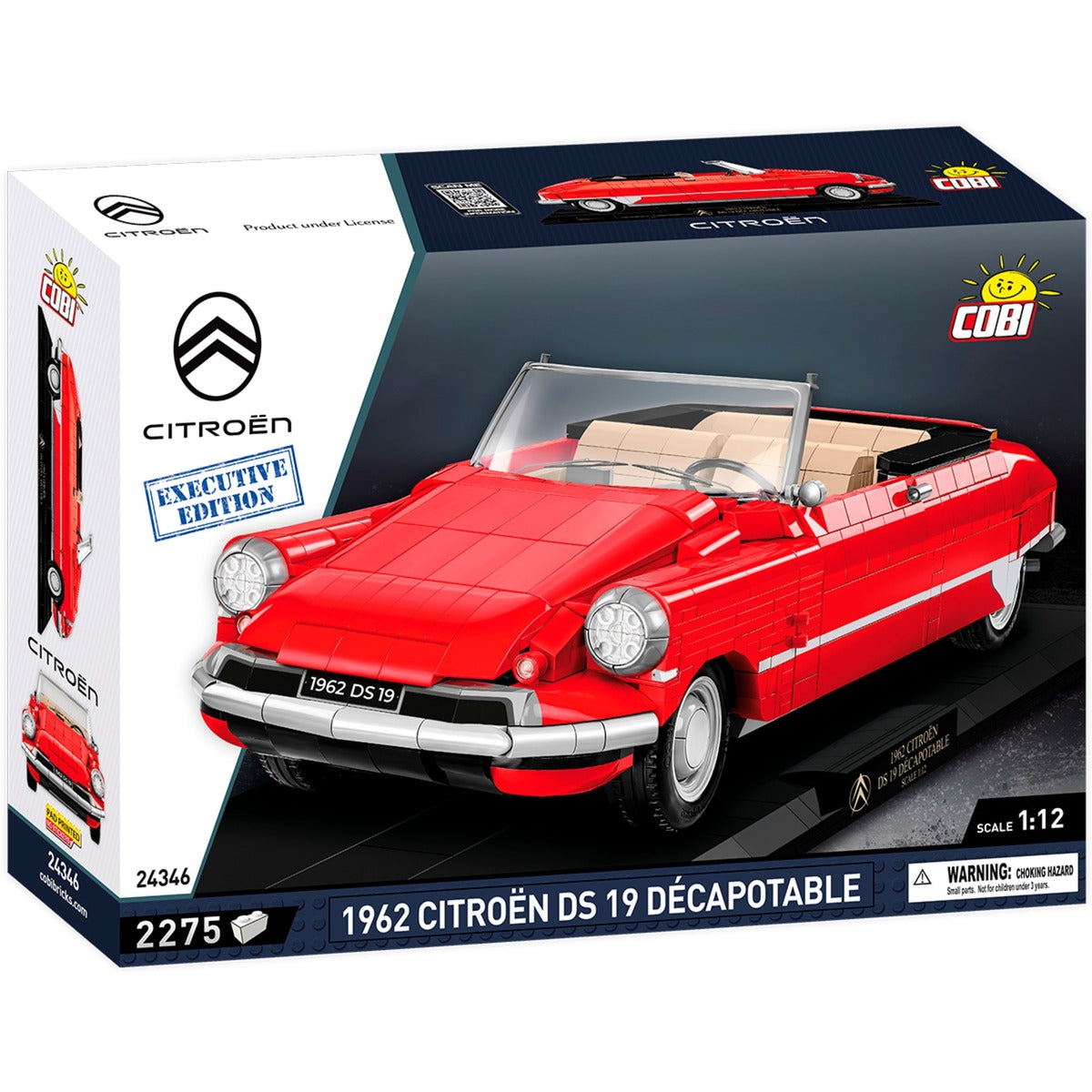 Cobi 24346 1962 Citroen DS 19 Convertible Executive Edition