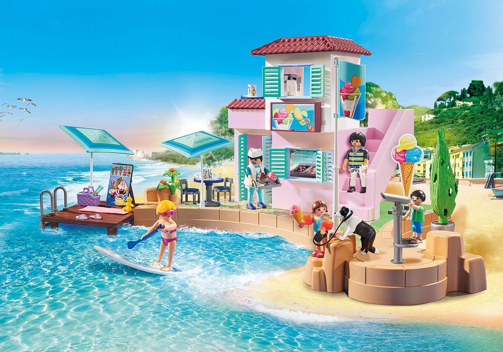 PLAYMOBIL 70279 Family Fun Eisdiele am Hafen