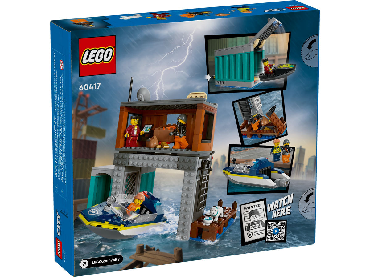LEGO City 60417 Polizeischnellboot und Ganovenversteck