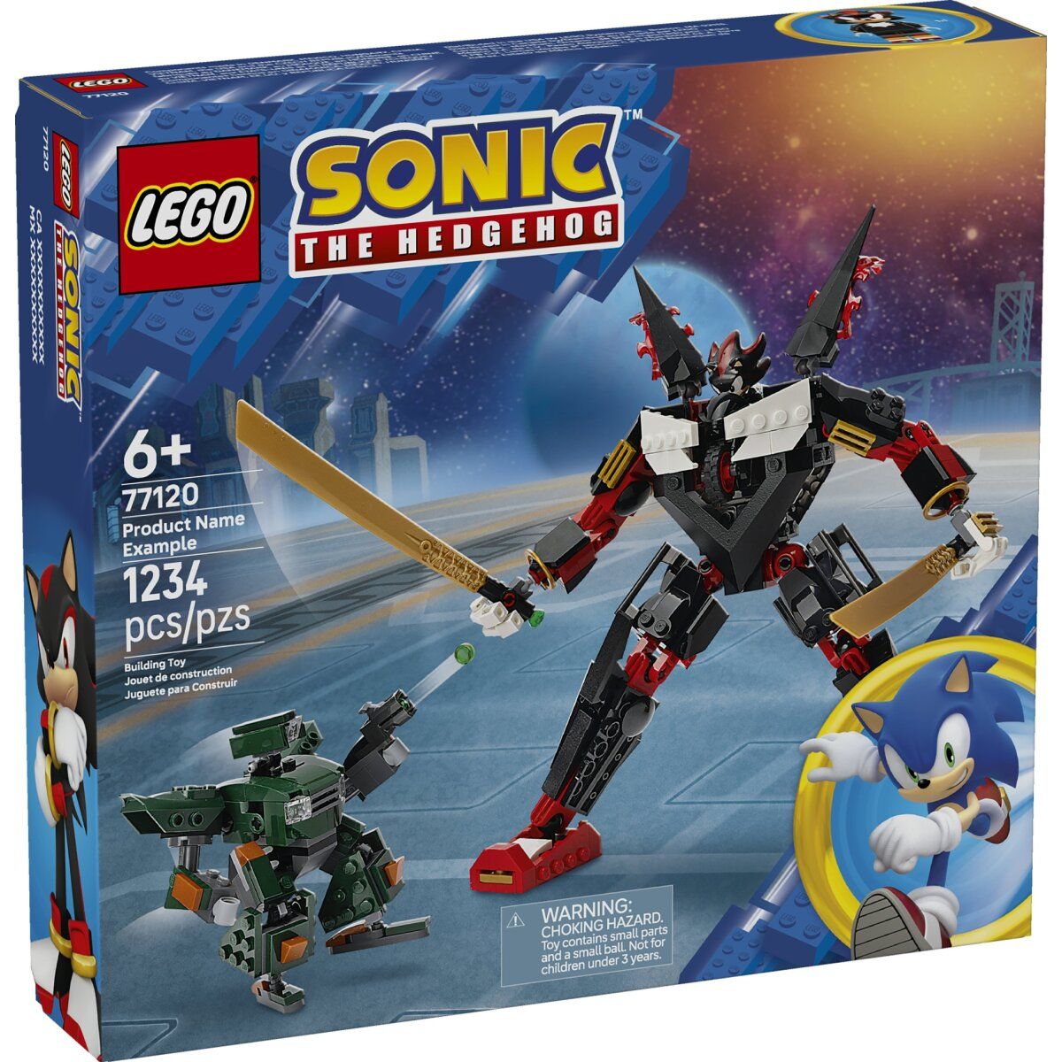 LEGO Sonic The Hedgehog 77120 Shadows Mech vs. G.U.N. Trooper