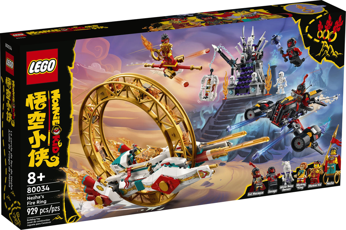 LEGO Monkie Kid 80034 Nezhas Feuerreifen