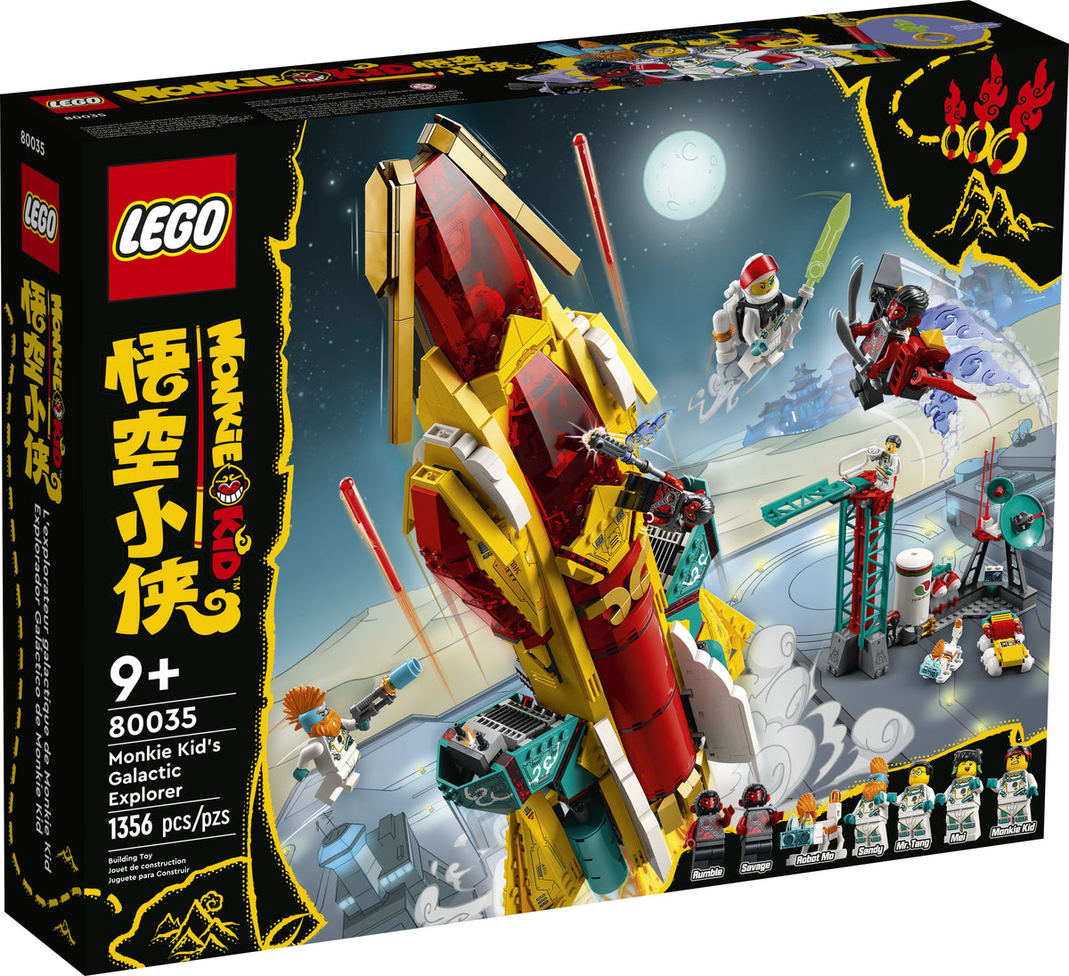 LEGO Monkie Kid 80035 Entdeckerraumschiff