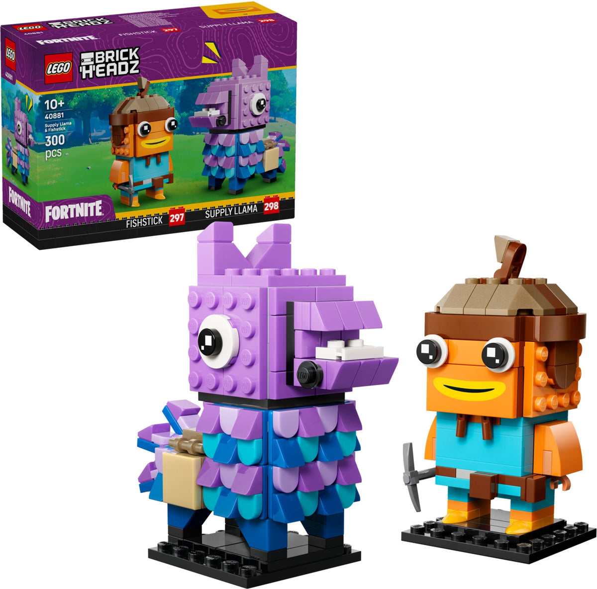 LEGO BrickHeadz 40881 Vorratslama und Fischstäbchen Figuren