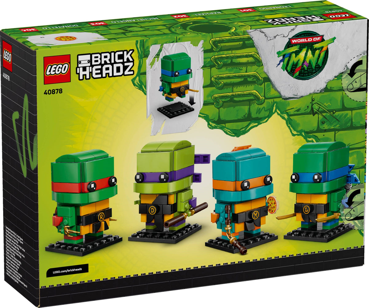 LEGO Brickheadz 40878 Teenage Mutant Ninja Turtles Figuren