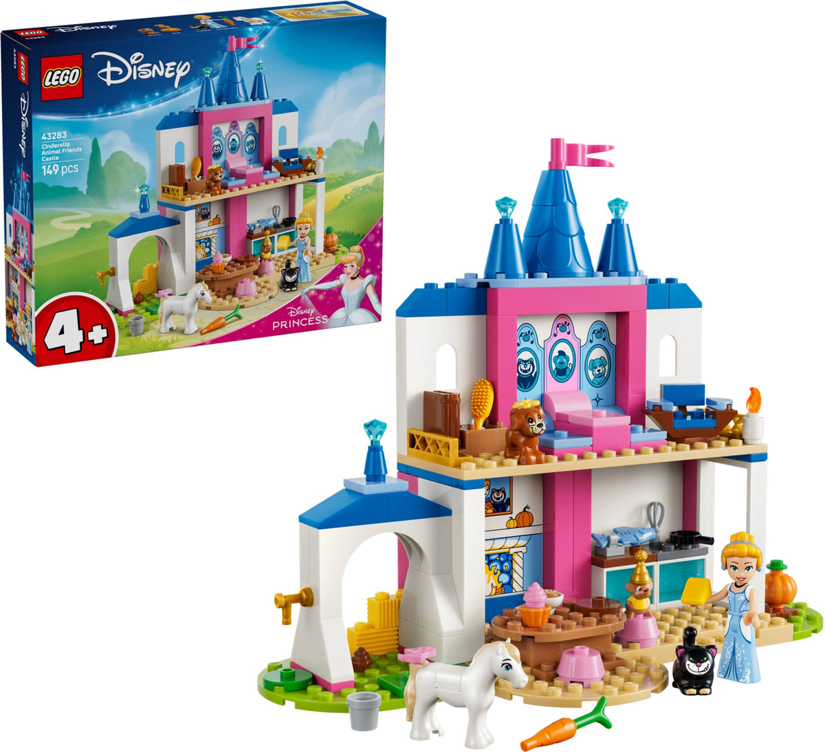 LEGO Disney 43283 Cinderellas Tierpalast