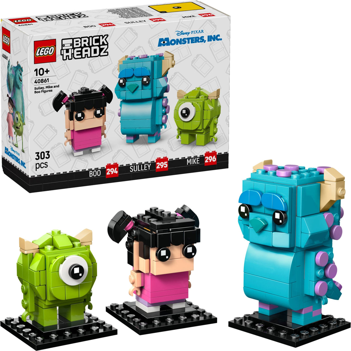 LEGO BrickHeadz 40861 Sulley, Mike und Boo Figuren