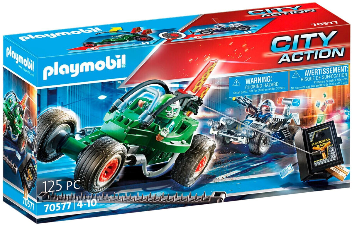 PLAYMOBIL 70577 Polizei-Kart Verfolgung des Tresorräubers