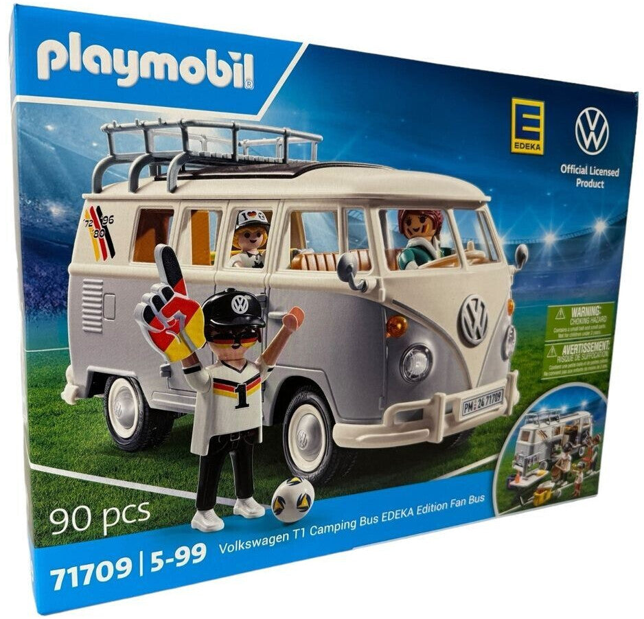 PLAYMOBIL 71709 Volkswagen T1 Camping Bus – Fußball-Edition 2024