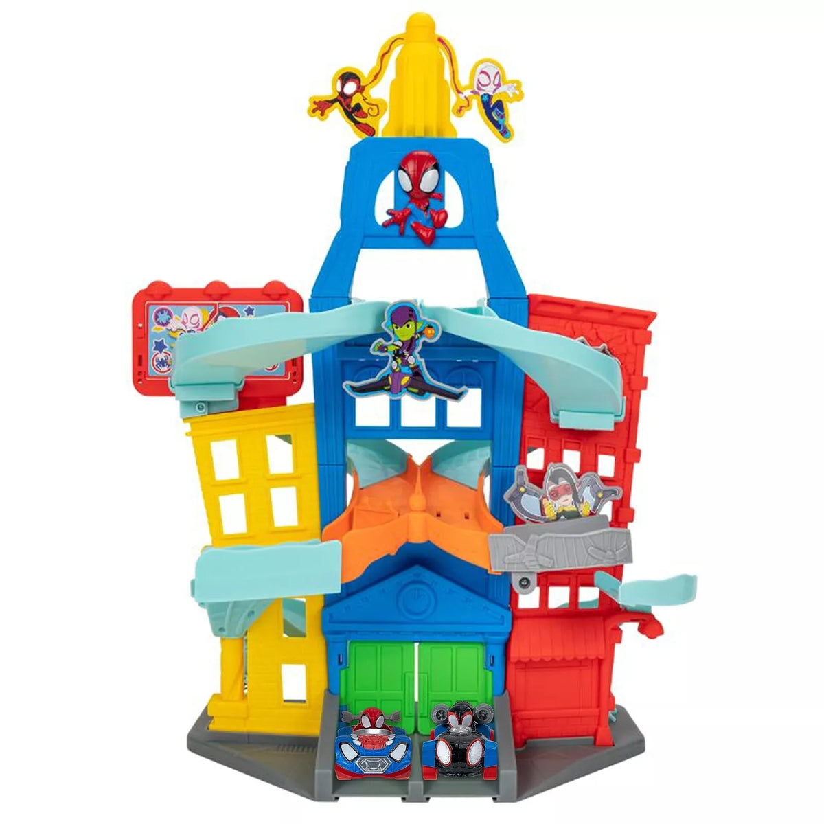 Marvel Spidey and His Amazing Friends Amazing Metals City Track Set