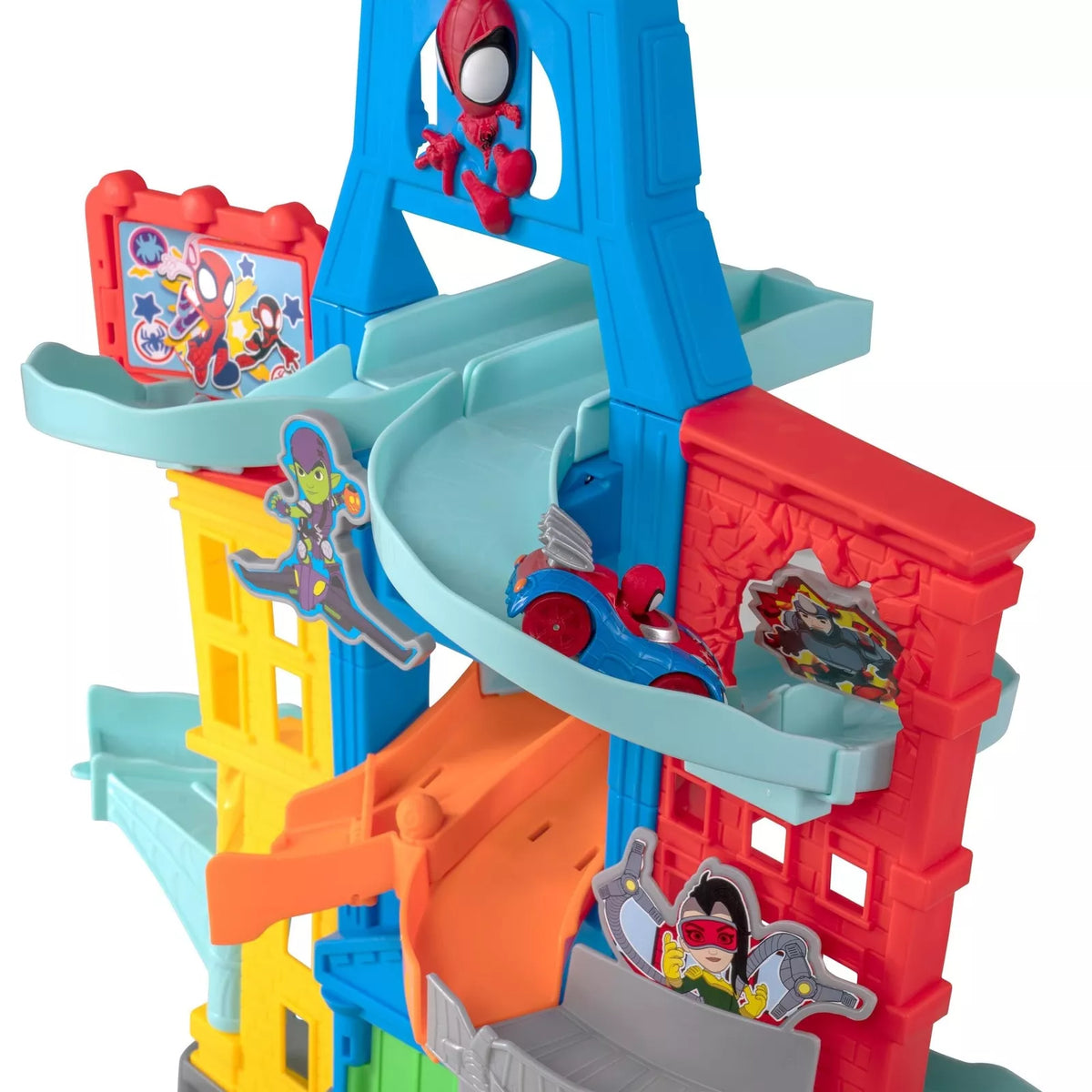 Marvel Spidey and His Amazing Friends Amazing Metals City Track Set