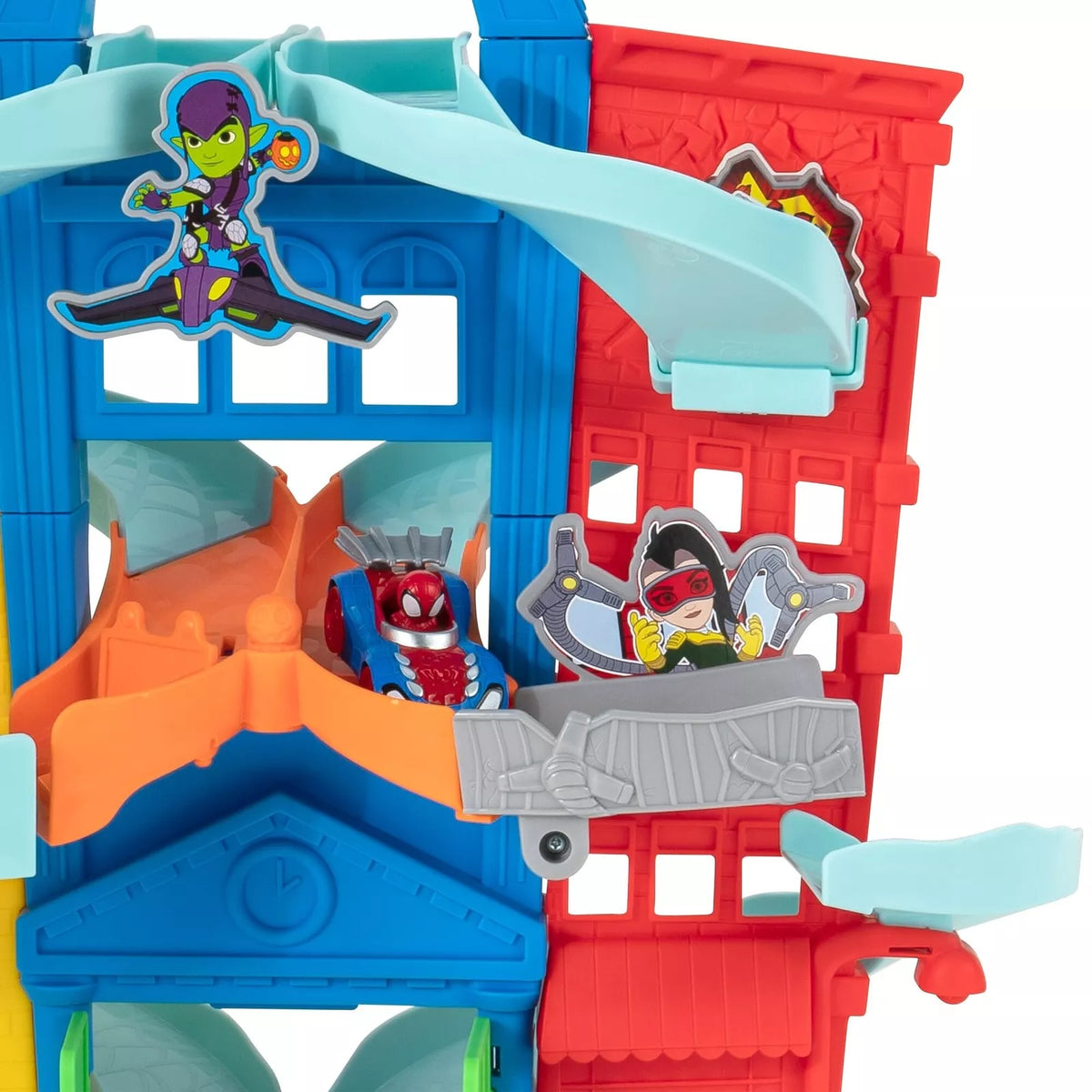 Marvel Spidey and His Amazing Friends Amazing Metals City Track Set