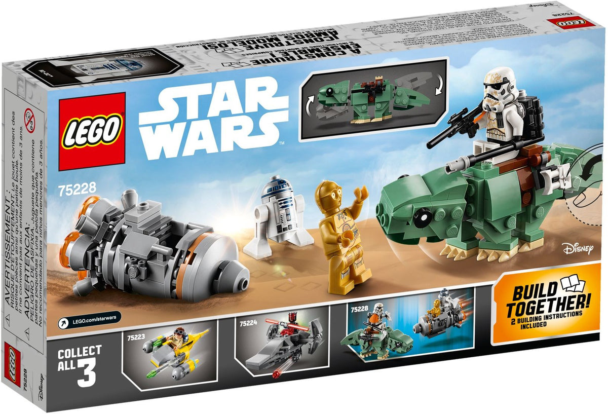 LEGO Star Wars 75228 Escape Pod vs. Dewback Microfighters