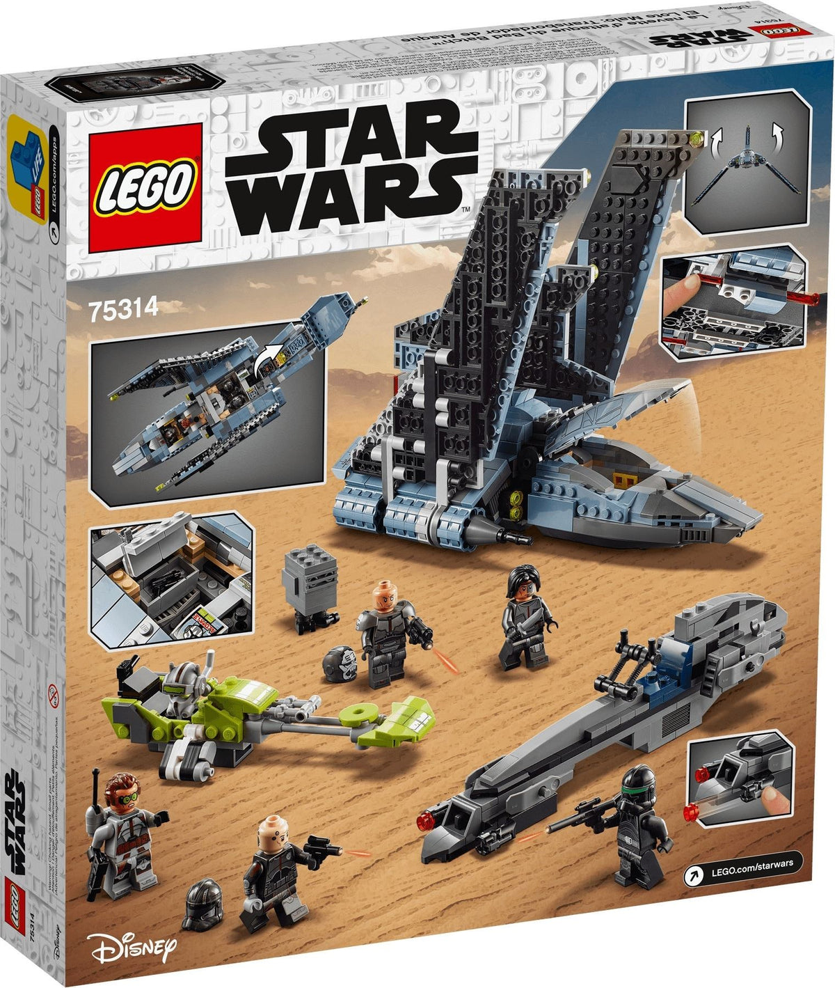 LEGO Star Wars 75314 Angriffsshuttle aus The Bad Batch