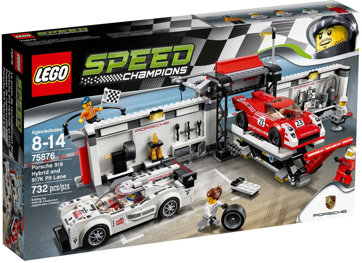 LEGO Speed Champions 75876 Porsche 919 Hybrid and 917K Pit Lane