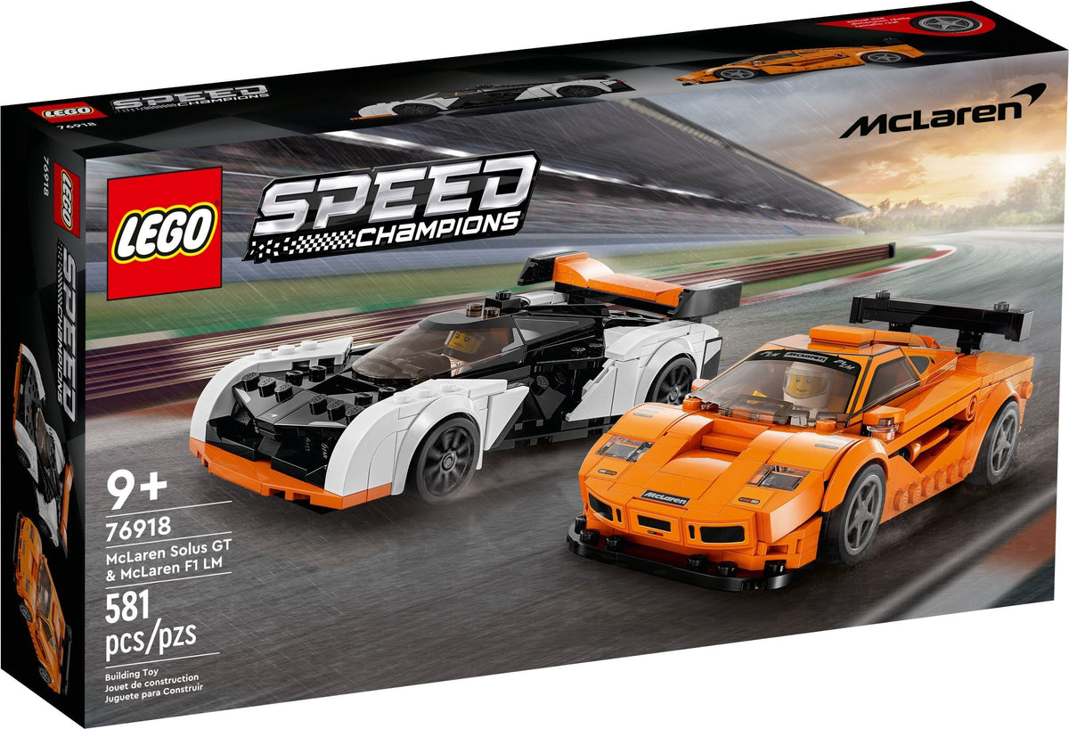 LEGO 76918 Speed Champions McLaren Solus GT &amp; McLaren F1 LM