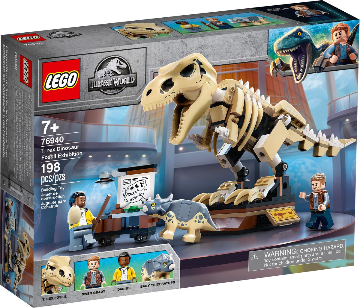 LEGO JURASSIC WORLD 76940 T. REX-SKELETT IN DER FOSSILIENAUSSTELLUNG